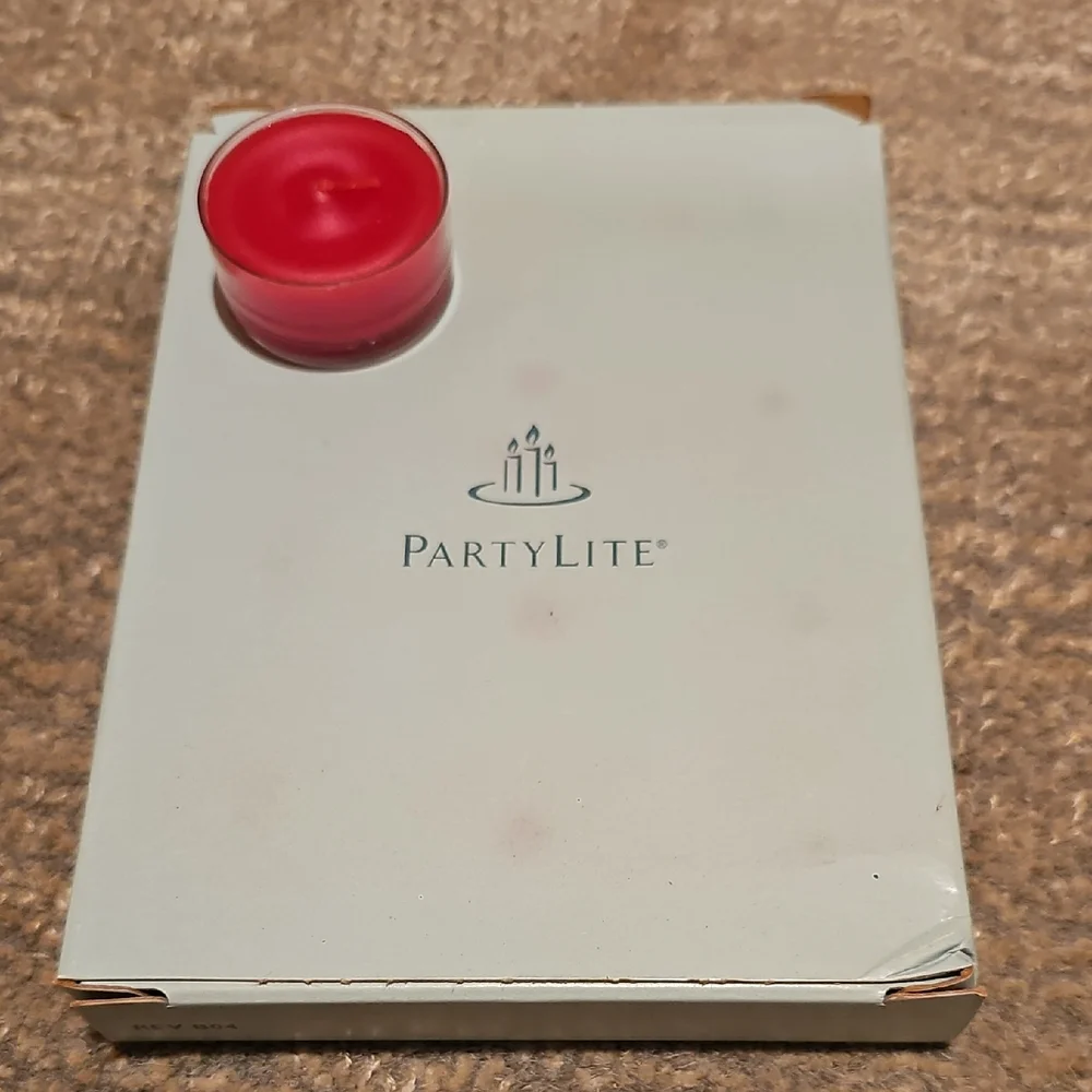 PartyLite Country Apple Red Tealight (11 - 1 Missing)